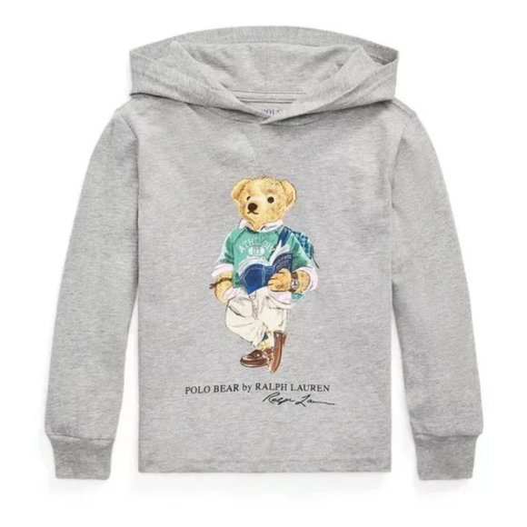 Ralph Lauren Other - Ralph Lauren Polo Gray Bear Hoodie 2T